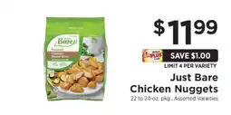 ShopRite Just Bare Chicken Nuggets offer