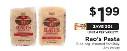 ShopRite Rao's Pasta offer