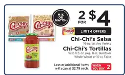 ShopRite Chi-Chi’s Salsa or Tortillas offer