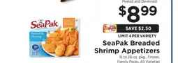 ShopRite SeaPak Breaded Shrimp Appetizers offer