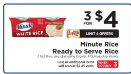 ShopRite Minute Rice Ready to Serve Rice offer