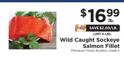 ShopRite Wild-Caught Sockeye Salmon Fillet offer