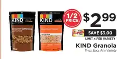 ShopRite Kind Granola offer