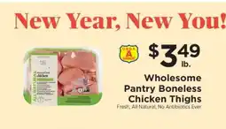 ShopRite Wholesome Pantry Boneless Chicken Thighs offer