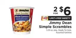 ShopRite Jimmy Dean Simple Scrambles offer