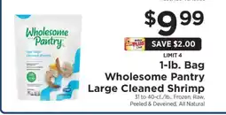 ShopRite Wholesome Pantry Large Cleaned Shrimp offer