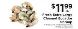 ShopRite Fresh Extra Large Cleaned Ecuador Shrimp offer