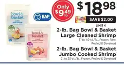 ShopRite Bowl & Basket Large Cleaned Shrimp / Jumbo Cooked Shrimp offer
