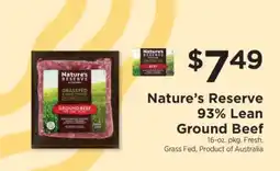 ShopRite Nature’s Reserve 93% Lean Ground Beef offer