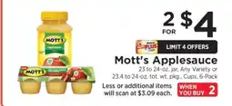 ShopRite Mott's Applesauce offer