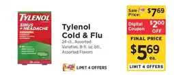 ShopRite Tylenol Cold & Flu offer