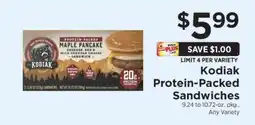 ShopRite Kodiak Protein-Packed Sandwiches offer