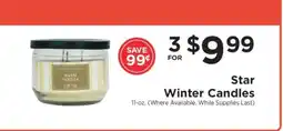 ShopRite Star Winter Candles offer