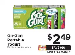 ShopRite GO-GURT Portable Yogurt offer