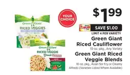 ShopRite Green Giant Riced Cauliflower or Riced Veggie Blends offer
