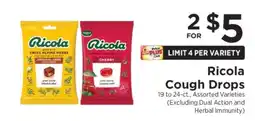 ShopRite Ricola Cough Drops offer