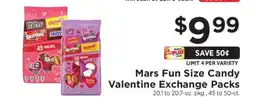 ShopRite Mars Fun Size Candy Valentine Exchange Packs offer