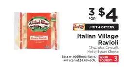 ShopRite Italian Village Ravioli offer