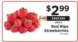 ShopRite Red Ripe Strawberries offer
