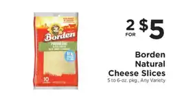 ShopRite Borden Natural Cheese Slices offer