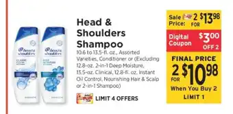 ShopRite Head & Shoulders Shampoo offer
