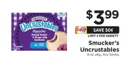ShopRite Smucker's Uncrustables offer