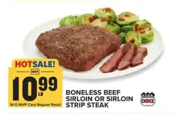 Food Lion Boneless Beef Sirloin or Sirloin Strip Steak offer