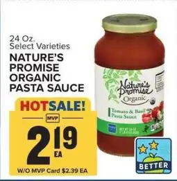 Food Lion NATURE'S PROMISE ORGANIC PASTA SAUCE offer