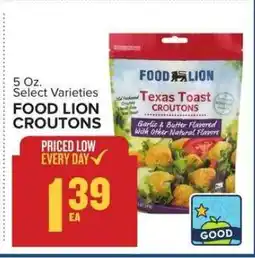Food Lion FOOD LION CROUTONS offer
