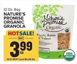Food Lion NATURE'S PROMISE ORGANIC GRANOLA offer