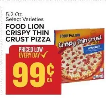 Food Lion FOOD LION CRISPY THIN CRUST PIZZA offer