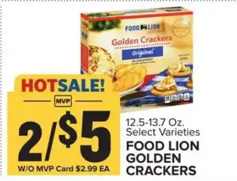 Food Lion FOOD LION GOLDEN CRACKERS offer