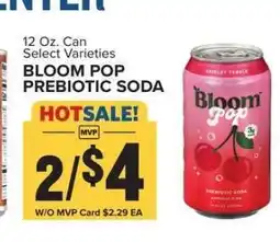 Food Lion BLOOM POP PREBIOTIC SODA offer