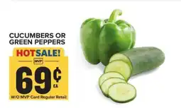 Food Lion Cucumbers or Green Peppers offer