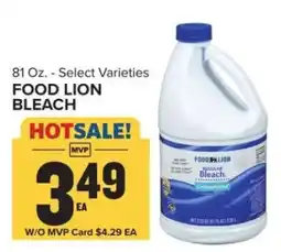 Food Lion FOOD LION BLEACH offer