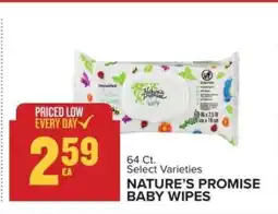 Food Lion NATURE'S PROMISE BABY WIPES offer