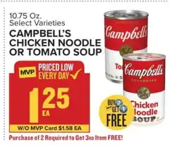 Food Lion Campbell's Chicken Noodle or Tomato Soup offer