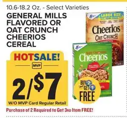 Food Lion General Mills Flavored or Oat Crunch Cheerios Cereal offer