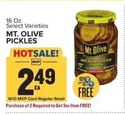 Food Lion Mt. Olive Pickles offer