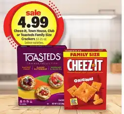 Meijer Cheez-It, Town House, Club or Toasteds Family Size Crackers offer