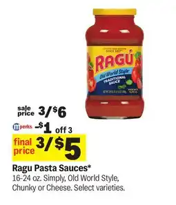 Meijer Ragu Pasta Sauces offer