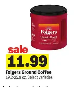 Meijer Folgers Ground Coffee offer