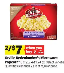 Meijer Orville Redenbacher's Microwave Popcorn offer