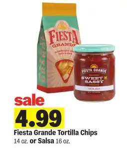 Meijer Fiesta Grande Tortilla Chips 14 oz. or Salsa 16 oz offer