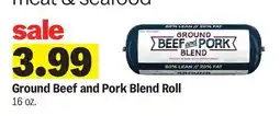 Meijer Ground Beef and Pork Blend Roll offer