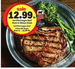 Meijer Certified Angus Beef Bone-In Ribeye Steak offer