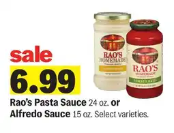 Meijer Rao's Pasta Sauce 24 oz. or Alfredo Sauce 15 oz offer