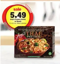 Meijer Amy's Frozen Entrée or Bowls offer