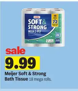 Meijer Meijer Soft & Strong Bath Tissue offer
