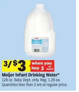 Meijer Meijer Infant Drinking Water offer